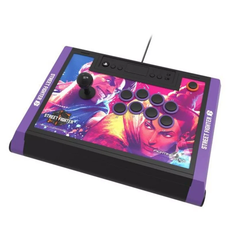 HORI PlayStation 5 Fighting Stick Alpha, 63241 - Black & Purple