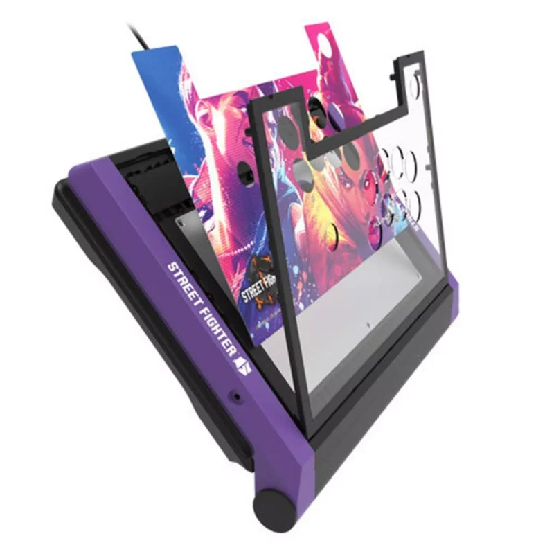 HORI PlayStation 5 Fighting Stick Alpha, 63241 - Black & Purple