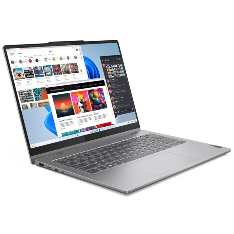 550635-04 Lenovo IdeaPad 5 2-in-1 Convertible Laptop, Intel Core i7-13620H, 512GB SSD, 16GB RAM, 14inch OLED, Integrated Intel UHD Graphics, Windows 11 Home, 83KX002RAX - Luna Grey