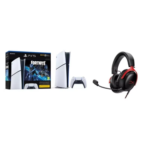 Sony PlayStation 5 Fortnite Digital Console + HyperX Cloud III Wired Gaming Headset
