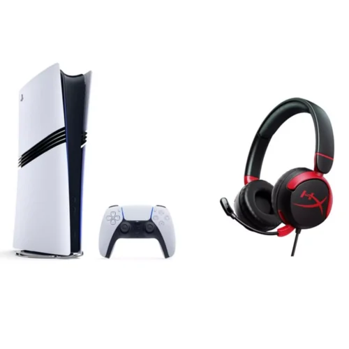 Sony PlayStation 5 Pro Console + HyperX Cloud Mini Wired Black Gaming Headset