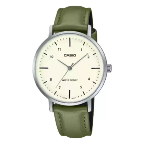 662400-01 Casio 40mm Ladies Analog Watch, LTP-VT03L-3BDF - Olive